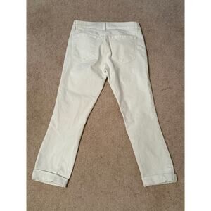 Ann Taylor Loft White Roll Up Jeans, Size 26